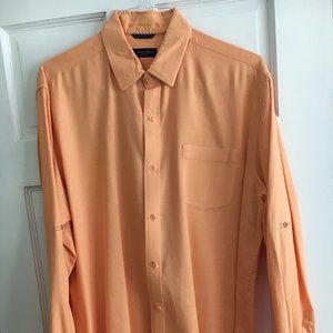 LINEA ROSSE Men's Linen-Blend Long Sleeve Shirt